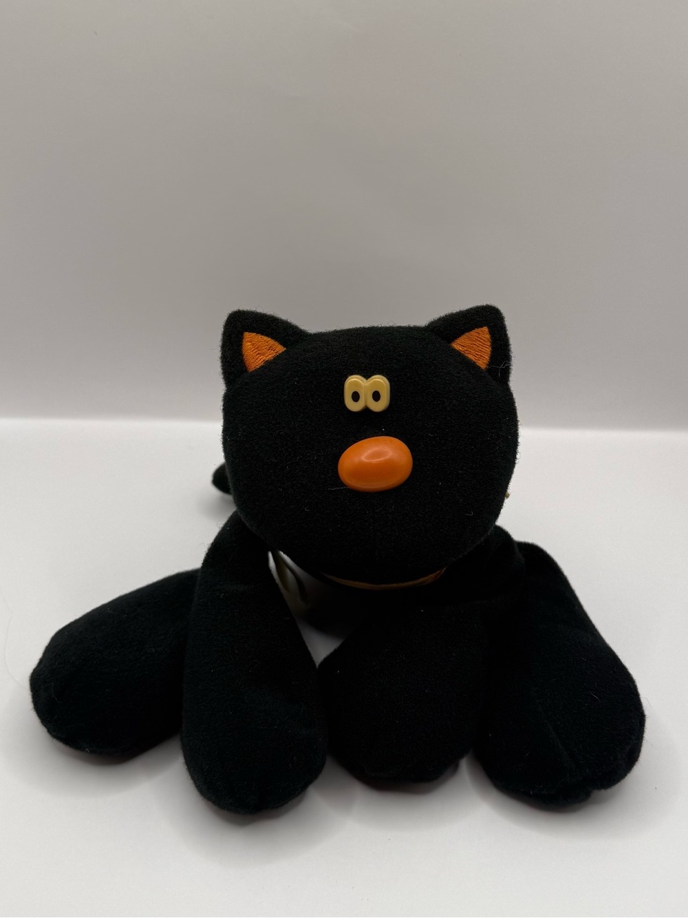 Vintage Hallmark Halloween Black Cat Stuffed Animal Plush Hocus Pocus